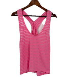 Zyia Active 3XL Plus Size Pink Yoga Open Back Knotted Sleeveless Tank Top Womens